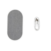 HKM-282707 2-in-1 Wireless Charger, 10W Fast Charging Dock with 1M Cable, Compatible with Qi Devices, Black/Silver