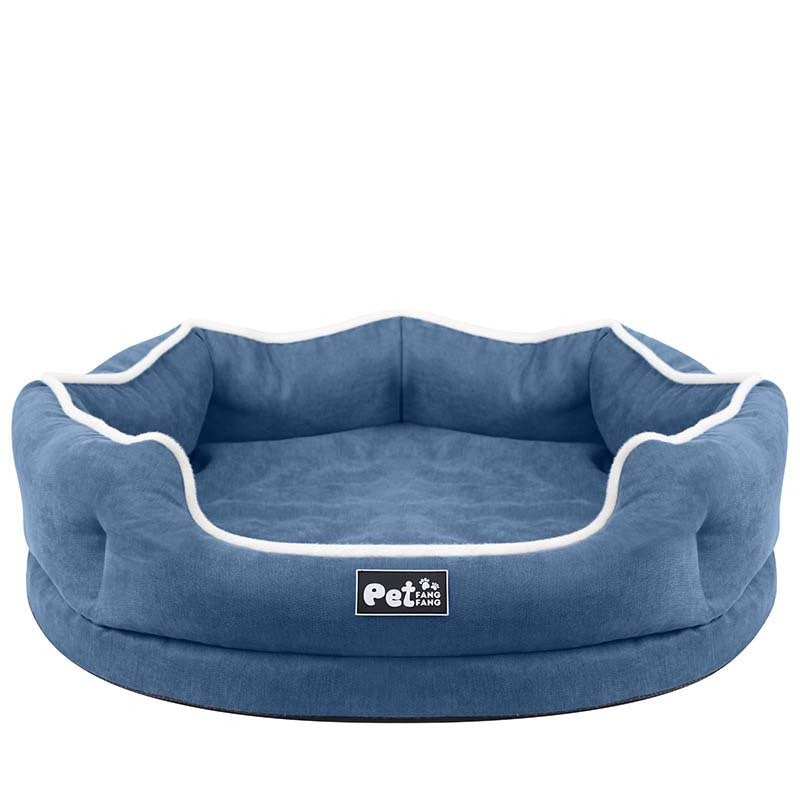HKM-282707 Cozy Memory Foam Pet Sofa Cushion - Tear Resistant, Washable, Available in Blue, Pink, Grey