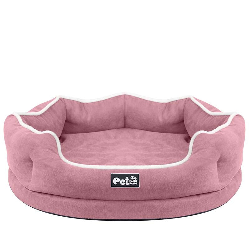 HKM-282707 Cozy Memory Foam Pet Sofa Cushion - Tear Resistant, Washable, Available in Blue, Pink, Grey