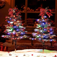 HKM-282963 Solar-Powered Waterproof Christmas Tree Lights with 2 Modes for Outdoor Pathway and Garden Decor