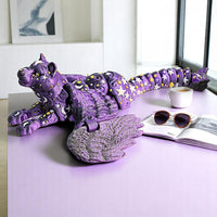 HKM-283027 Cosmic Dragon Space-Style Decorative Ornament with Exquisite Texture and Sci-Fi Design