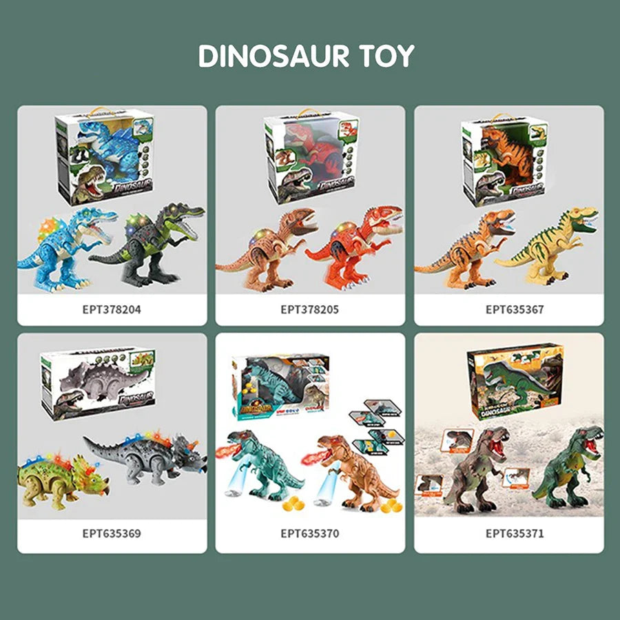 HKM-283155 Large Realistic Robot Dinosaur Toy for Kids with Light, Music, and Projection