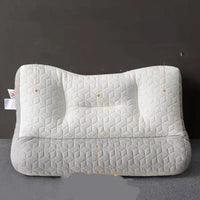 HKM-283475 Latex Cervical Support Traction Pillow for Improved Sleep - 95% Cotton Filling, Available in Multiple Sizes