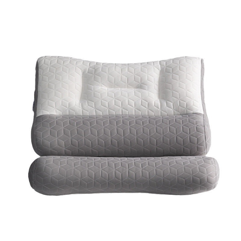 HKM-283475 Latex Cervical Support Traction Pillow for Improved Sleep - 95% Cotton Filling, Available in Multiple Sizes