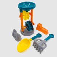 HKM-283603 Kids Beach Toy Set - 5-Piece Portable Sand Moulds with Bucket and Shovel for Outdoor Play