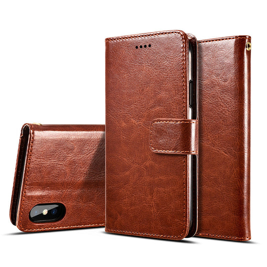 HKM-283603 Protective Leather Phone Holster for Google Pixel 2 & Pixel 2 XL - Waterproof & Drop Resistant Back Cover