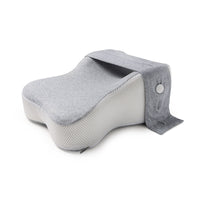 HKM-283667 Memory Foam Knee Pillow for Leg Support and Comfort - 35x25x13.5cm, Gray