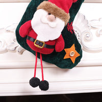 HKM-283795 Flannel Christmas Stockings Gift Bag - Small Hanging Decorations for Holiday Cheer