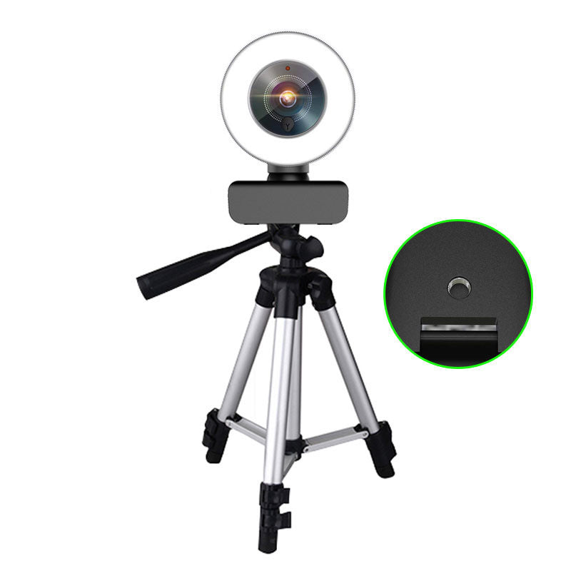 HKM-283859 1080P Auto Focus USB Fill Light Beauty Camera with Built-in Noise Reduction Microphone
