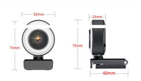 HKM-283859 1080P Auto Focus USB Fill Light Beauty Camera with Built-in Noise Reduction Microphone