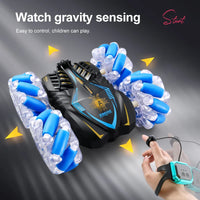 HKM-283923 Glow Wheel Gesture Sensing Stunt RC Drift Car - 2.4GHz Double-Sided Remote Control Toy for Indoor and Outdoor Fun