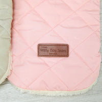 HKM-283987 Casual Quilted Nylon Cotton Jacket for Small Dogs - Pomeranian Pet Clothing in Pink, Dark Green, Beige