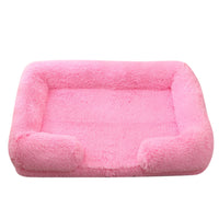 HKM-284051 Doghouse Cathouse Plush Round Pet Bed