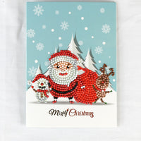 HKM-284115 Creative Christmas Diamond Painting Greeting Card for Holiday Cheer