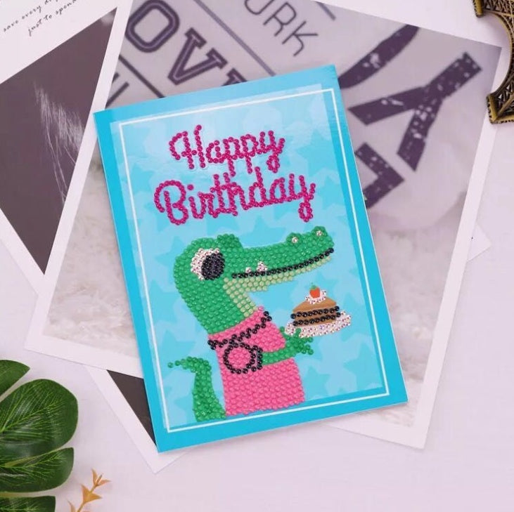 HKM-284115 Creative Christmas Diamond Painting Greeting Card for Holiday Cheer