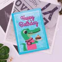HKM-284115 Creative Christmas Diamond Painting Greeting Card for Holiday Cheer