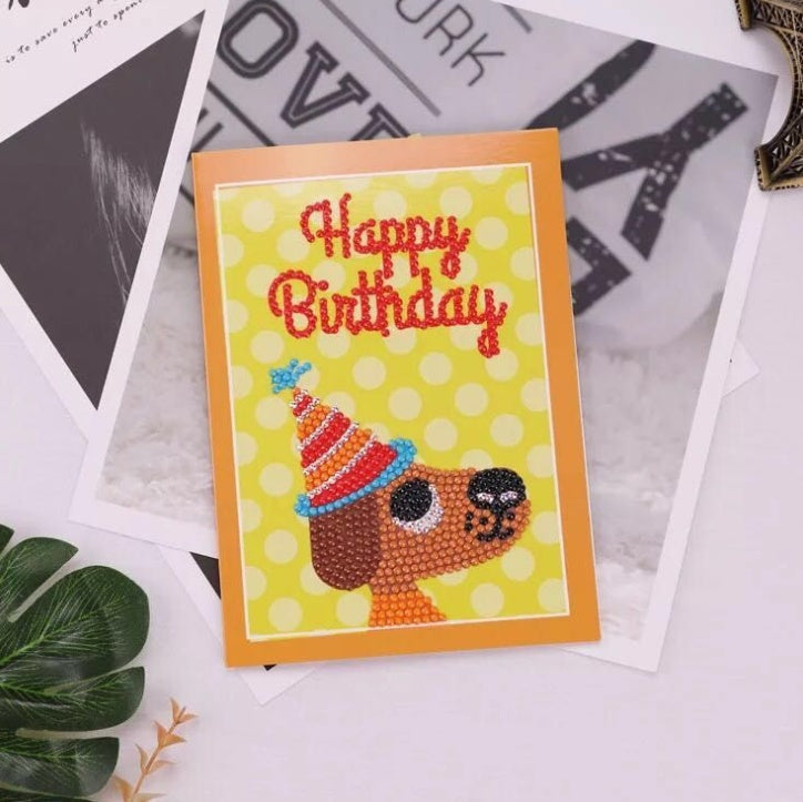 HKM-284115 Creative Christmas Diamond Painting Greeting Card for Holiday Cheer
