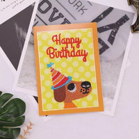 HKM-284115 Creative Christmas Diamond Painting Greeting Card for Holiday Cheer