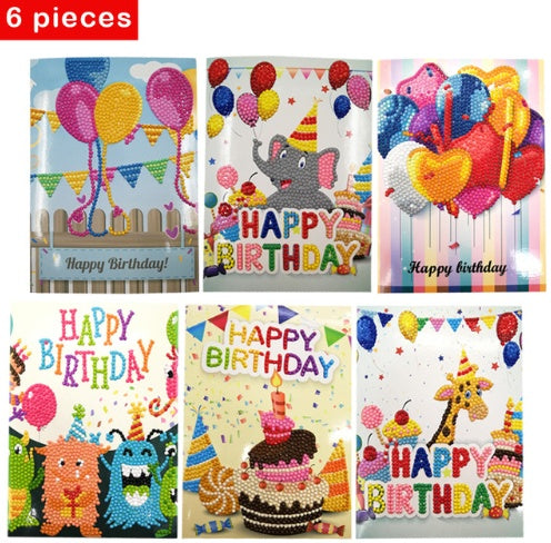 HKM-284115 Creative Christmas Diamond Painting Greeting Card for Holiday Cheer