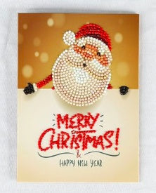 HKM-284115 Creative Christmas Diamond Painting Greeting Card for Holiday Cheer
