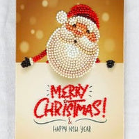 HKM-284115 Creative Christmas Diamond Painting Greeting Card for Holiday Cheer