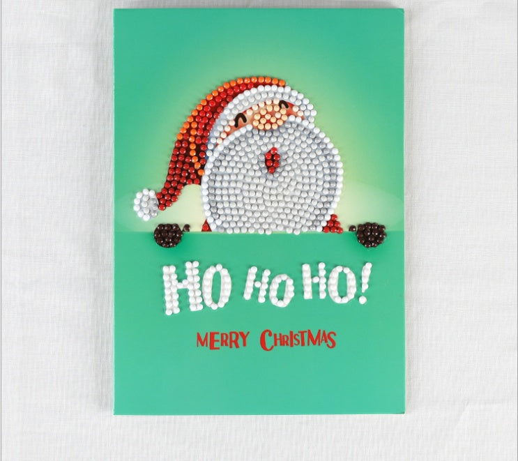 HKM-284115 Creative Christmas Diamond Painting Greeting Card for Holiday Cheer