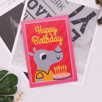 HKM-284115 Creative Christmas Diamond Painting Greeting Card for Holiday Cheer