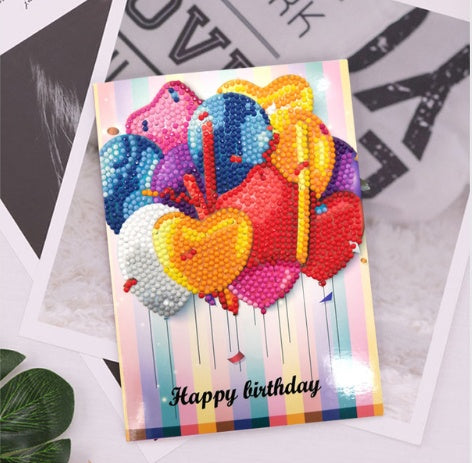 HKM-284115 Creative Christmas Diamond Painting Greeting Card for Holiday Cheer