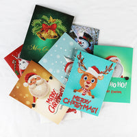 HKM-284115 Creative Christmas Diamond Painting Greeting Card for Holiday Cheer