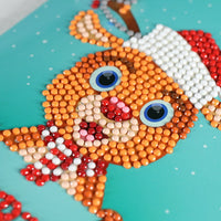 HKM-284115 Creative Christmas Diamond Painting Greeting Card for Holiday Cheer