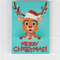 HKM-284115 Creative Christmas Diamond Painting Greeting Card for Holiday Cheer