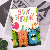 HKM-284115 Creative Christmas Diamond Painting Greeting Card for Holiday Cheer