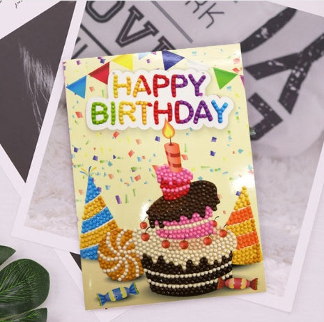 HKM-284115 Creative Christmas Diamond Painting Greeting Card for Holiday Cheer