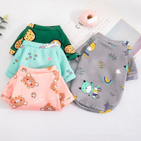 HKM-284179 Cozy Green Pineapple Anti-Lint Sweater for Cats - Available in Multiple Sizes