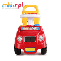 HKM-284307 Cartoon Toddler Ride-On Buggy Car - Battery Powered Swing Toy for Ages 18 Months and Up