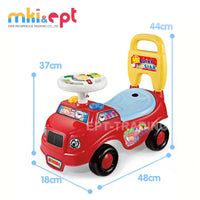 HKM-284307 Cartoon Toddler Ride-On Buggy Car - Battery Powered Swing Toy for Ages 18 Months and Up