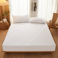 HKM-284307 Waterproof Bed Sheet for 1.5m Solid Color Simmons Mattress