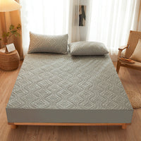 HKM-284307 Waterproof Bed Sheet for 1.5m Solid Color Simmons Mattress