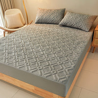 HKM-284307 Waterproof Bed Sheet for 1.5m Solid Color Simmons Mattress