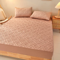 HKM-284307 Waterproof Bed Sheet for 1.5m Solid Color Simmons Mattress