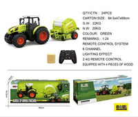 HKM-284499 Remote Control Farm Engineering Vehicle - Simulation Wood Grabbing Car Model for Ages 5 and Up