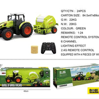 HKM-284499 Remote Control Farm Engineering Vehicle - Simulation Wood Grabbing Car Model for Ages 5 and Up