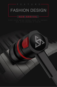 HKM-284563 In-Ear Headphones with Universal Line Control and Microphone, Inline Volume Control, 3.5mm Connector, 1.2m Noodle Cable