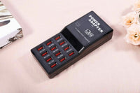HKM-284691 12-Port USB Smart Charger for Mobile Devices - 3500mA Output, Compatible with Global Standards