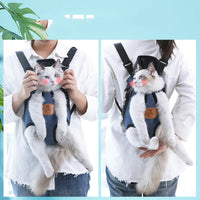 HKM-284691 Fashionable Pet Carrying Chest Bag for Cats - Non-Woven Fabric, Multiple Sizes