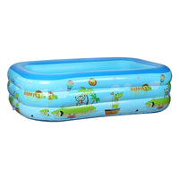 HKM-284755 Foldable Inflatable Swimming Pool in Multiple Sizes, Waterproof Eco-Friendly PVC, Ideal for Family Fun