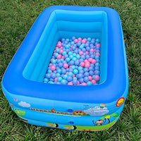 HKM-284755 Foldable Inflatable Swimming Pool in Multiple Sizes, Waterproof Eco-Friendly PVC, Ideal for Family Fun
