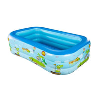HKM-284755 Foldable Inflatable Swimming Pool in Multiple Sizes, Waterproof Eco-Friendly PVC, Ideal for Family Fun