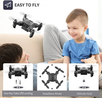 HKM-285011 4DRC V2 Mini Drone with 720P HD Camera, WiFi FPV, Foldable Design, Ideal for Beginners and Kids