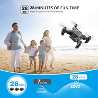 HKM-285011 4DRC V2 Mini Drone with 720P HD Camera, WiFi FPV, Foldable Design, Ideal for Beginners and Kids